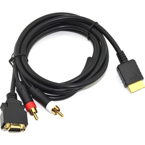 10PCS HDTV D-Video D-Terminal AV Cable for PS 2 for PS 3