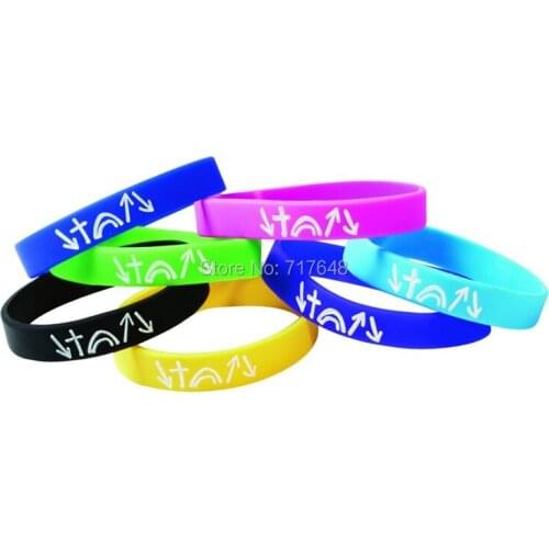 100pcs Jesus Christ Witness wristband silicone bracelets free shipping by ePacket A