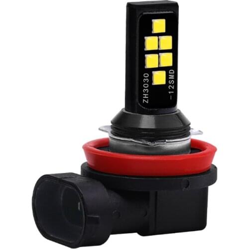 2PCS LED Car Anti-fog Light Bulb H1/H3/H4/H7/H8/H11 9005 9006 Super bright Headlight 3030 12SMD Wholesale Auto interior lamp 12V