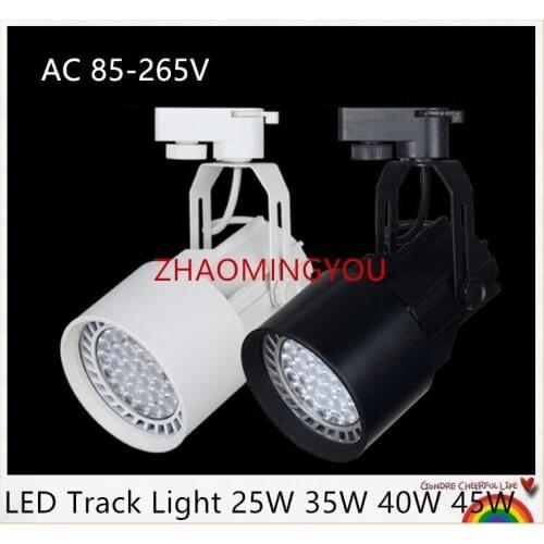YON 2PCS 25W 35W 40W 45W LED track light AC85-265V Track rail LED spot light Clothing store lights Industrial lighting Wall lamp