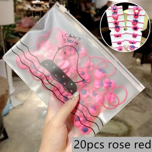 200/500Pcs Children Girls Hair Bands Candy Color Hair Ties Colorful Basic Simple Rubber Band Elastic Scrunchies Hair Accessories