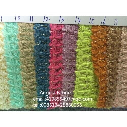 2016 New Fashion Wholesale yards/roll Fabric Polyester / Metallic / Cotton Thin Knitted Fabrics Sewing Cloth Dress Textile