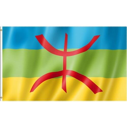 3X5 Ft Berber North Africa Flag Polyester Printed Flags and Banners for Decor