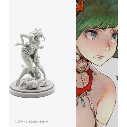38MM Resin model kits figure beauty colorless and self-assembled A-279