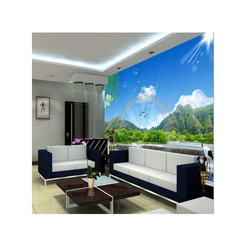 3d murals wallpaper custom Large murals 3 d porch sofa background wallpaper wallpaper blue sky to expand space landscape