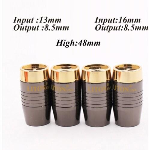 4 pcs hi-end Solid Steel Speaker Cable/Audio Cable Wire Pants Boots Y splitter for DIY speaker cable