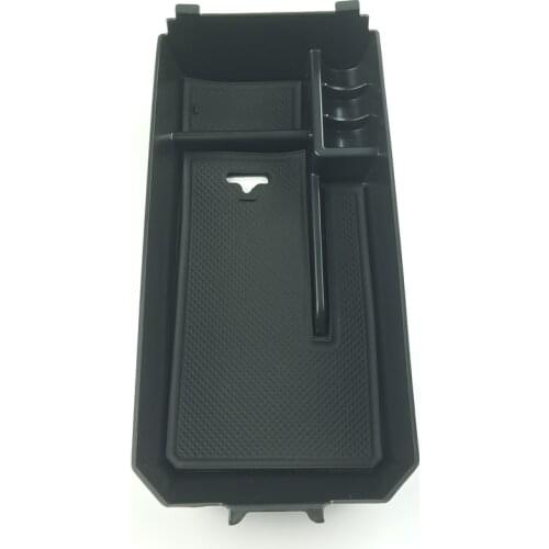 Car Central Armrest Storage Box Decorative Cover For Mercedes Benz C Class W205 GLC X253 2015-17 Container Organizer Accessories