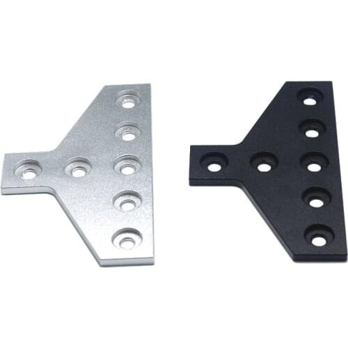 Anodized 7 hole T shape connecting plate for v-slot 2020 aluminum profile