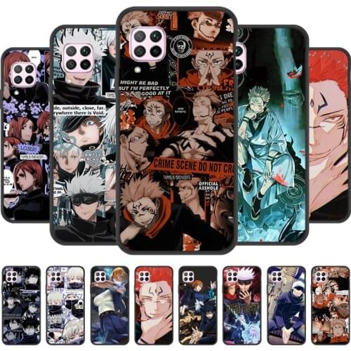 Jujutsu Kaisen Anime Case For Huawei Nova 5T Cover Silicone Black Bumper on Huawei Nova 2 Plus 2s 3i 4 5 Pro 5i 6 7 Se 7i Fundas