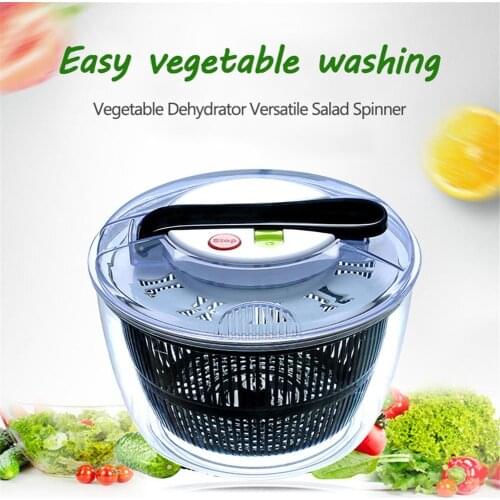 Vegetable Dehydrator Versatile Salad Spinner Large-capacity Fruit Washing Basin Drain Basket