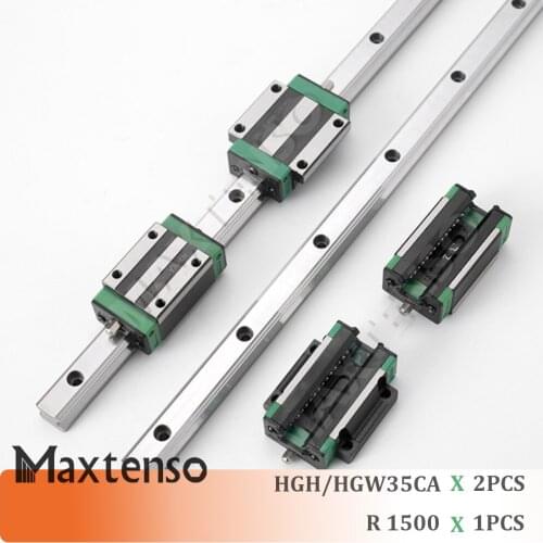 MAXTENSO HGH35 HGW35 Guides 1500mm Linear Guide Rail CNC Router Parts HGR35 Linear Guideways for CNC Parts Machine Center