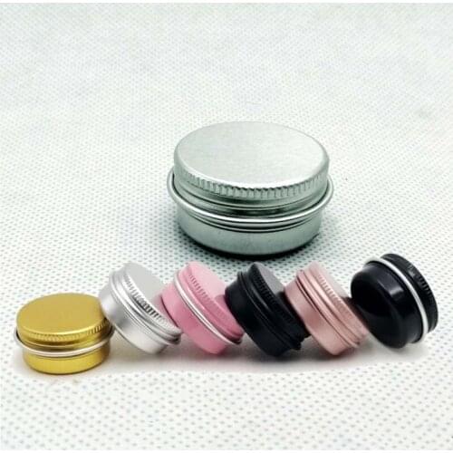 Mini 10g Pink Gold Hand Wax Aluminum Pots Colorful Herb Stash Tea Jar Sealed Can Pretty Hot Ceramic Smoking Pipe Herb Grinder