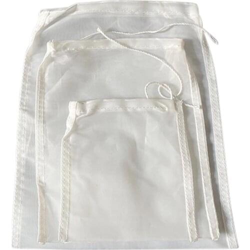 Reusable Nylon Fine Mesh Food Strainer Bag Wine Strainer Nut Milk Tea Bags Coffee Filter Cheese Cloth Cooking All Purpos