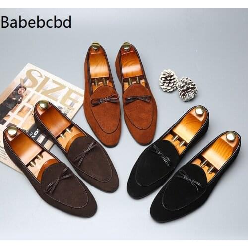 2019 Spring and autumn new shoes real leather men casual Briti fashion lazy driving mens shoes big size eu 37-48