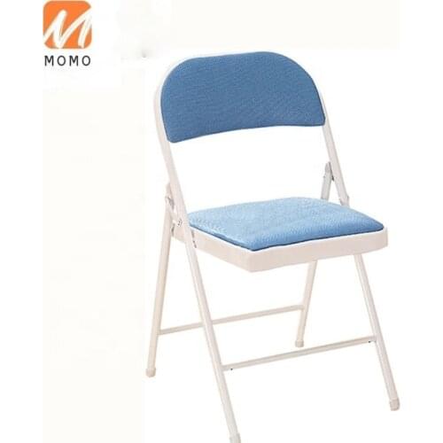 Wholesale cheap colorful folding chair metal structure with mesh PU back and seat black folding furniture