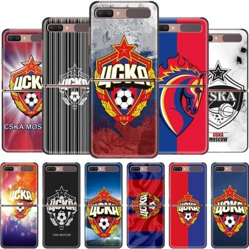 Hot Russia Pfc Cska Cover For Samsung Galaxy Z Flip 6.7" Flip3 5G Black PC Hard Phone Case Segmented Protect Coque