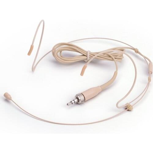 Professional Stereo Headset Cardioid Condenser Microphone Wireless BodyPack Transmitter 3.5 mm 3.35mm Lockable