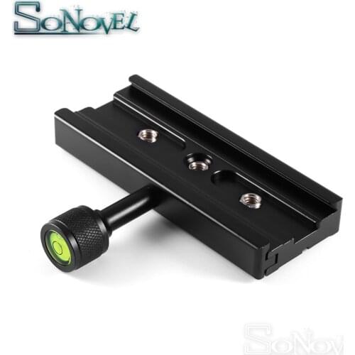 QR-120 Clamp Adapter Plate with Gradienter for Quick Release Plate for tripod Ball Head Arca Swiss RRS Wimberley