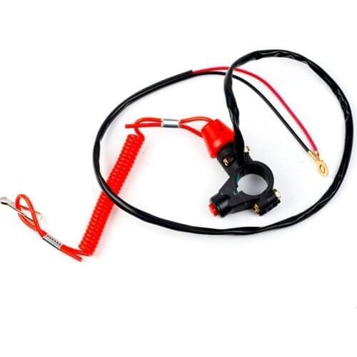 Tether Lanyard Emergency Kill Stop Engine Switch Push Button for ATV Motorcycle Boat Interruptor de parada l motor matar