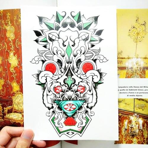 SHNAPIGN Totem altar Temporary Tattoo Body Art Flash Tattoo Stickers 21*15cm Waterproof Car Styling Home Decor Wall Sticker