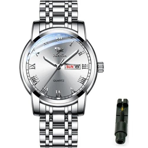 Watch Women JLANDA J6601L Watch for Women Date Week Luminous Hands Steel Colorful Female Clock with Tool Box Dropshipping 2021