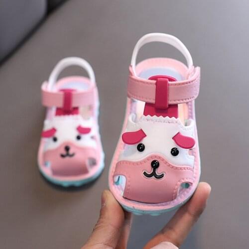 Annimal Pattern Sandals 1 to 3 Baby Toddler Shoes Baby Sandal MiNi Soft Non-slip Beach Sandal Baby Childrens Sandals For Summer