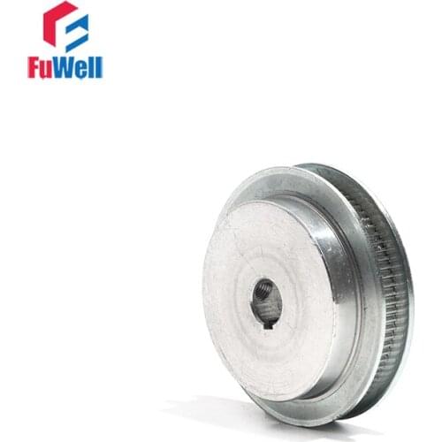Timing Pulley S2M 64Teeth with Keyway S2M-64T Toothed Belt Pulley Aluminum Alloy 8/10/12/14/15/20mm Bore Synchronous Gear Pulley