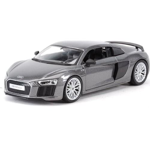 1:24 Audi R8 V10 Plus Sports Car Static Die Cast Vehicles Collectible Model Car Toys