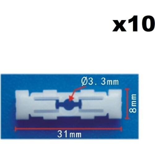 10Pcs Roof Rail Moulding Clip Retainer For Volkswagen FOPVW Pssat B3 B4 , Golf A2,FORJetta 2 , Seat Toledo / Ibiza 191-853-733-A