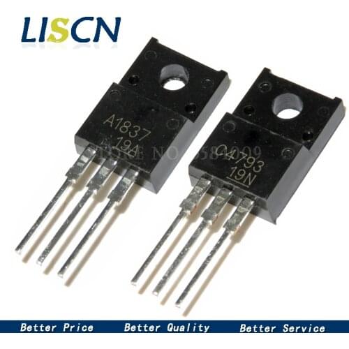 20PCS 2SC4793 2SA1837 C4793 A1837 230V 1A TO220F each 10pcs New Original