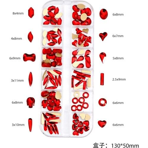 3D Designer Nail Charms Tips Decoration Glitter Stone Nail Art Rhinestones Crystal Manicure Accessories