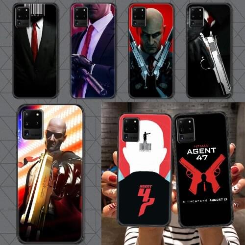 Game Hitman Agent 47 Phone case For Samsung Galaxy Note 4 8 9 10 20 S8 S9 S10 S10E S20 Plus UITRA Ultra black fashion bumper