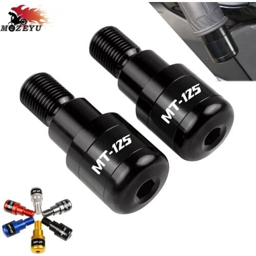 CNC aluminum Motorcycle Hand Bar Ends For YAMAHA MT125 MT-125 2014-2016 2015 MT 125 CNC Grip Ends Plus Handle Bar Grips Ends
