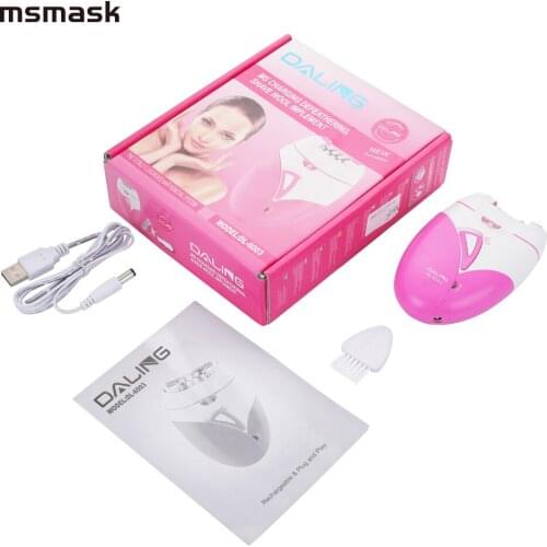 LED Light Electric Epilator Female Painless Epilator Shaving Device Bikini Hair Removal Beauty Leg Epilator USB Rechargeable