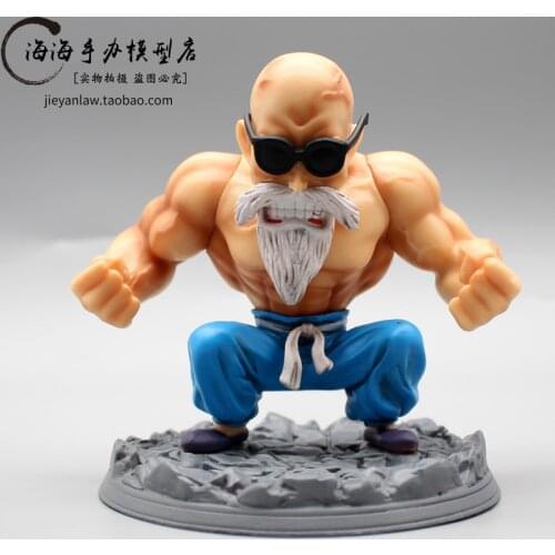 Dragon Ball Z Muscle Master Roshi Action Figure DBZ Sun Goku Kame Sennin Figurine Collection Figura Toys gift
