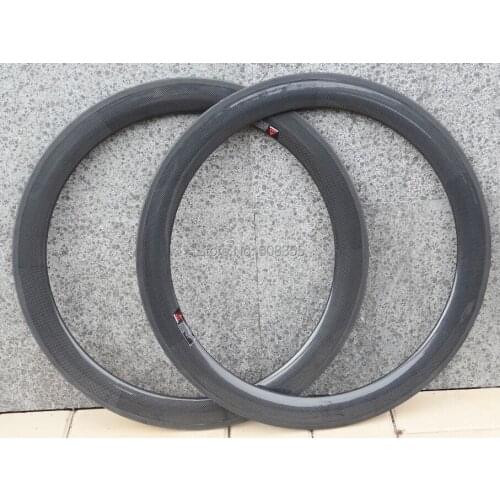 FLX-RIM-T06 : Carbon Glossy Cycling road bike 700c Tubular wheel rim 60mm ( Basalt Brake Side )