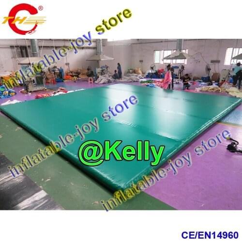8x8m giant inflatable tumbling mat for sale, custom make inflatable air track for gymnastic training, gym tumble air mattress