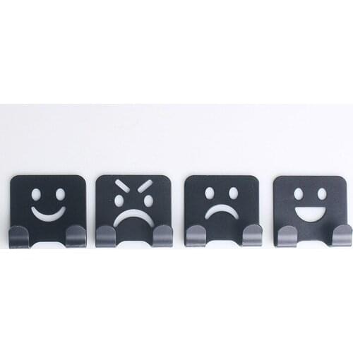 Strong sticky hook behind the door, no trace, no nails, kitchen and bathroom creative coat hook hook