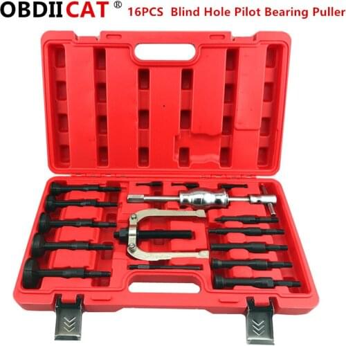 16pcs Internal Extractor Installation Removal Kit Universal Blind Hole Bearing Puller Kit With Extra Large Expanding Collets