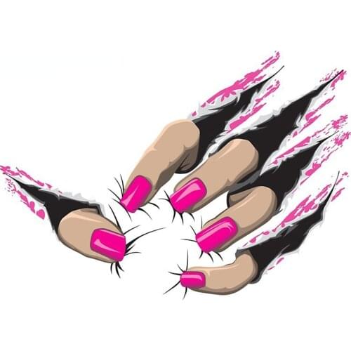 13cm x 9.5cm for Beast Nails Sticker Fine SUV Car Stickers DIY Custom Printing Occlusion Scratch Personality Decal