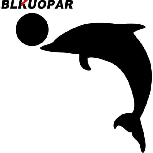 BLKUOPAR for Dolphin Ball Car Stickers Sunscreen Fashionable Decals Cute Motorcycle Helmet Decor Car Styling Custom Printing
