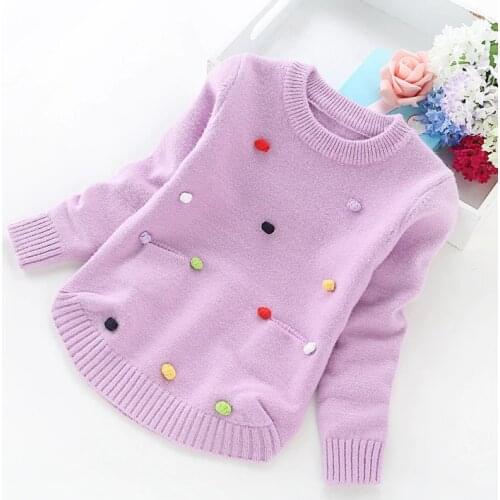 2020 new winter children sweaters 2-6years girls' sweaters 8017