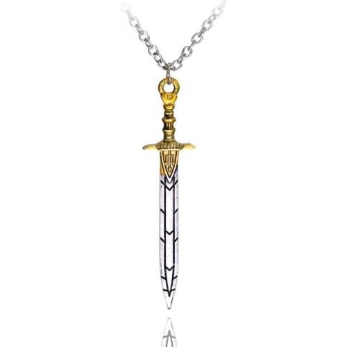 Percy Jackson Necklace Sea Of Monsters Sword Pendant Charm Chain Necklaces For Women Men Gifts Jewelry Accessories