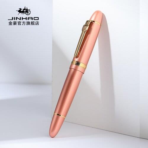 JINHAO 159 Fountain Pen 18KGP 0.5mm Nib Purple Black Blue Colorful Series Pen Ink Pen Material School Supplies 15*1.8cm