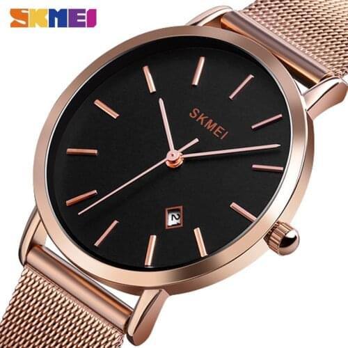 SKMEI Quartz Ladies Watch Fashion Casual Women Watches Stainless Steel Waterproof horloges vrouwen Top Brand Luxury Clock 1530
