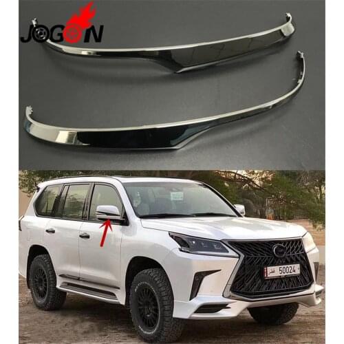 Special Black Edition Rearview Mirrors Decoration Chrome Trim Exterior Trim For Lexus LX570 2015-2019
