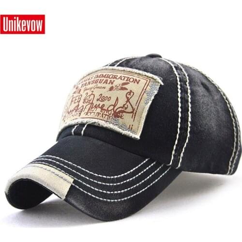 UNIKEVOW 100% cotton Patchwork embroidery Cap For Men And Women High quality Baseball Cap Sports Leisure Hats Hip Hop Hats