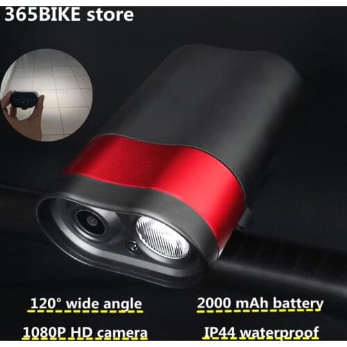 Bicycle Light With HD 1080P 30fps Wifi Smart Sports Camera Bike Headlight IPX44 Waterproof 2000mA Large battery 120 Wide Angle