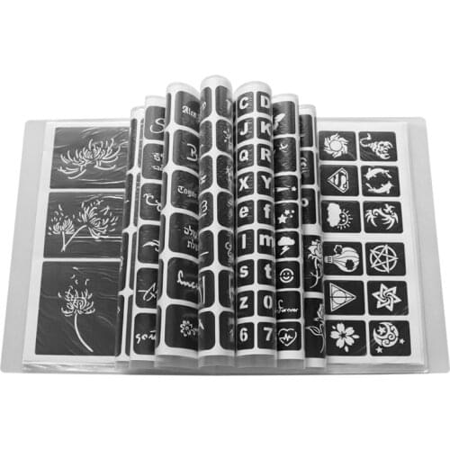 3D Temporary 635 Figure Hollow Small Tattoo Template Pattern Pamphlet Body Drawing Inkjet Sticker Booklet