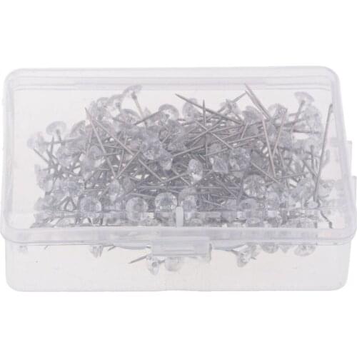 100/200x Diamante Pin Clear Diamond Head Silver Pins Wedding Corsage Florist